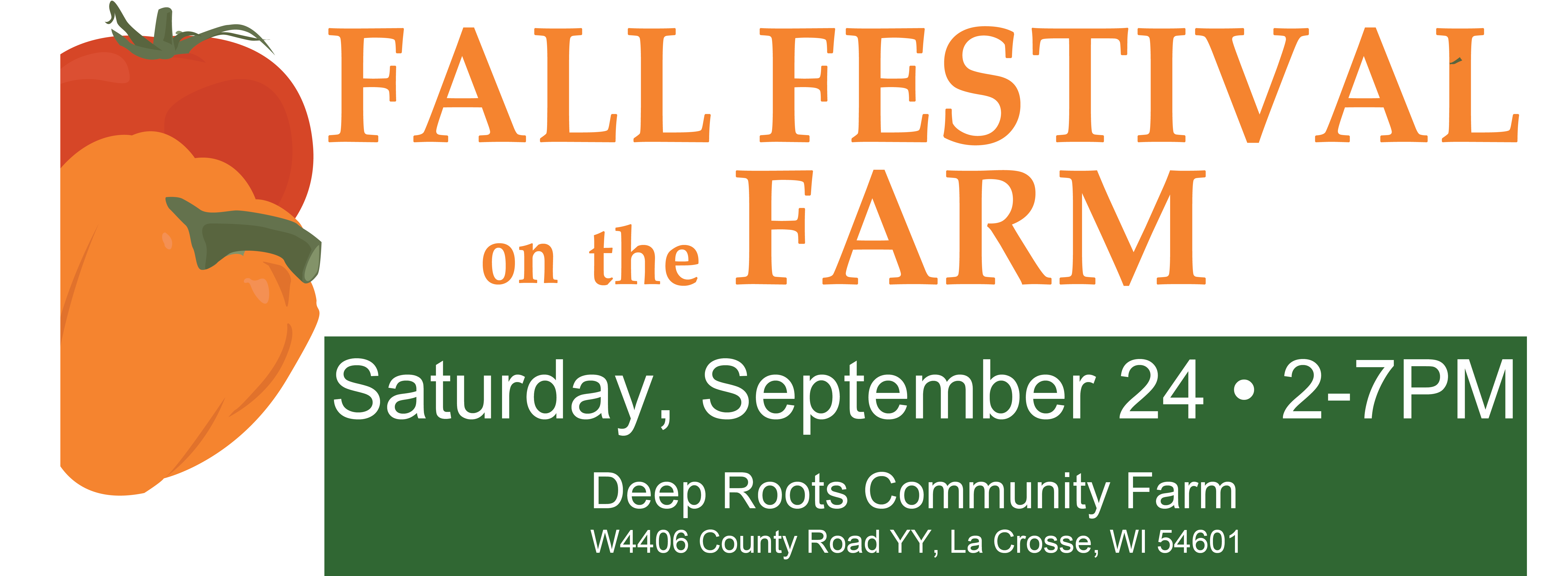 Fall fest logo with date 2016