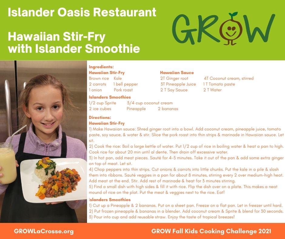 Advanced 12 and under - Island Oasis Restaurant