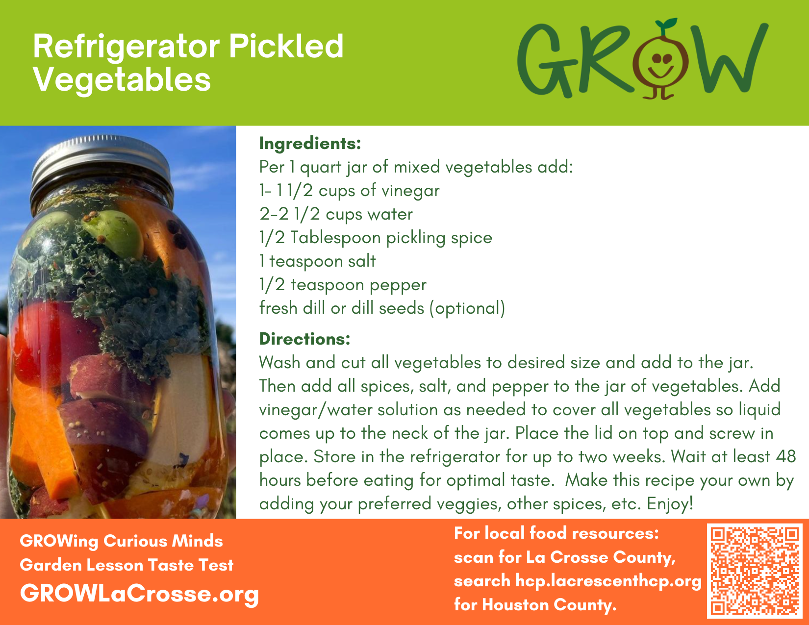 Refrigerator Pickled Vegetables Recipe FINAL Refrigerator Pickled Vegetables Recipe FINAL