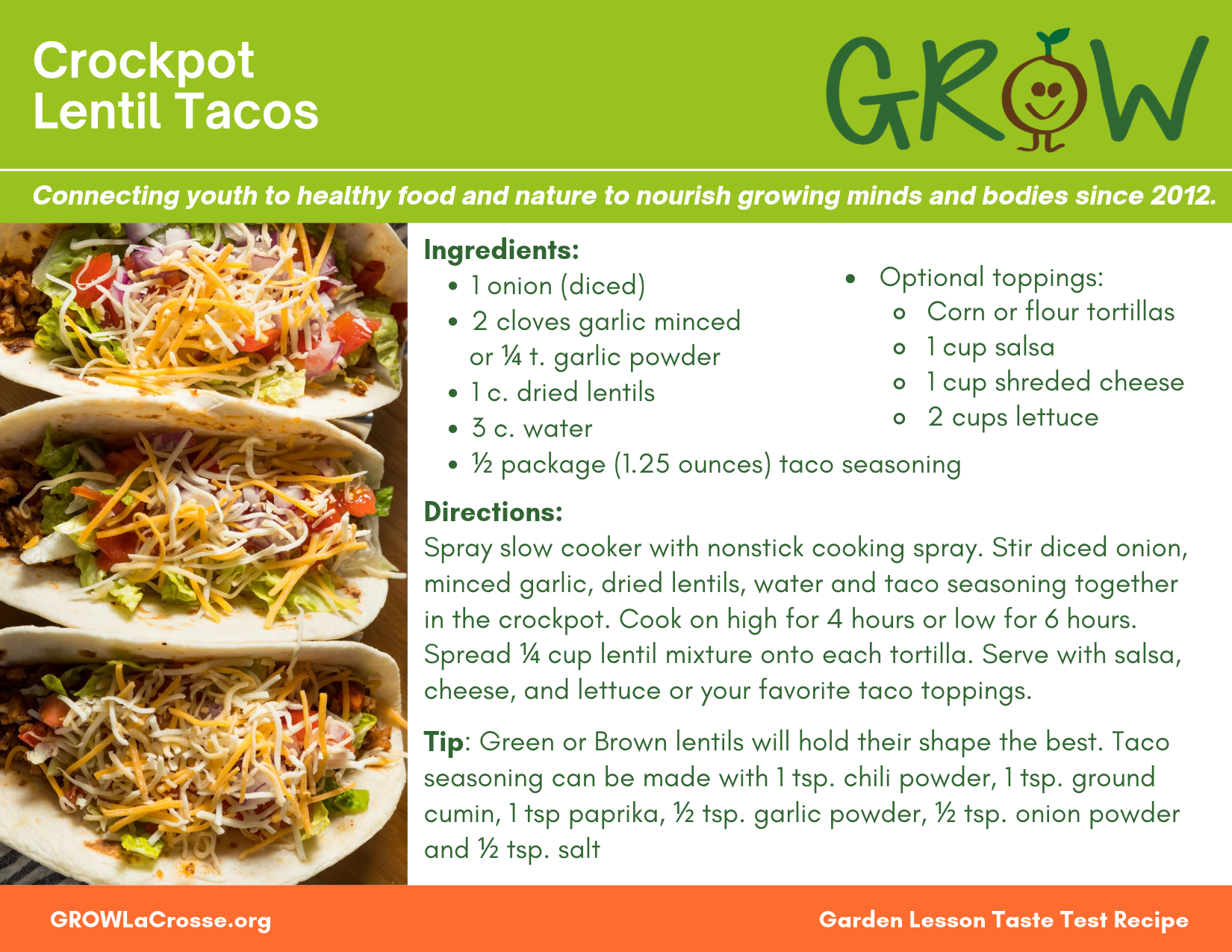 Lentil Tacos